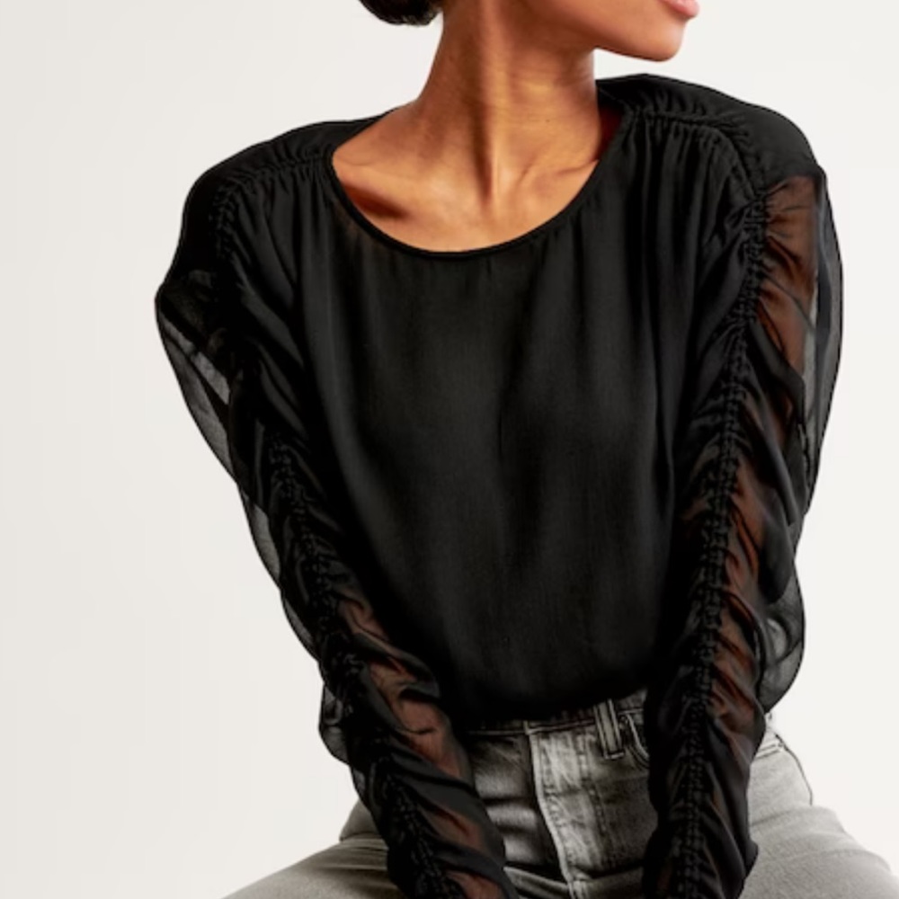 Abercrombie & Fitch Cinched Dolman Bubble Top